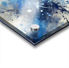 Blue Abstract Splatter Acrylic print