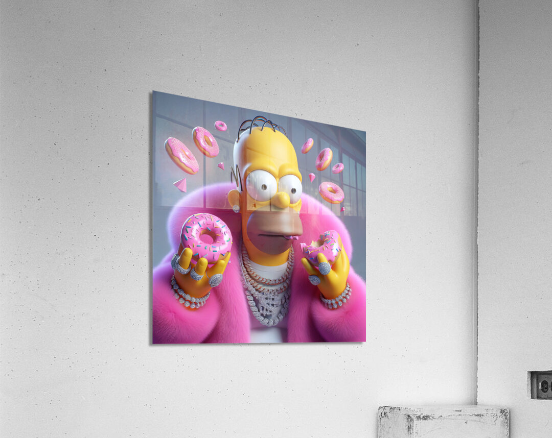 Homer Bling Acrylic Print