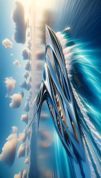 Futuristic Yacht by Studio 9 Collective