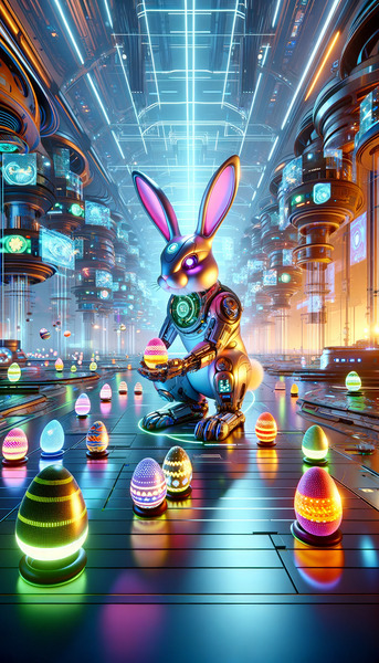 Robotic Easter Bunny by Studio 9 Collective