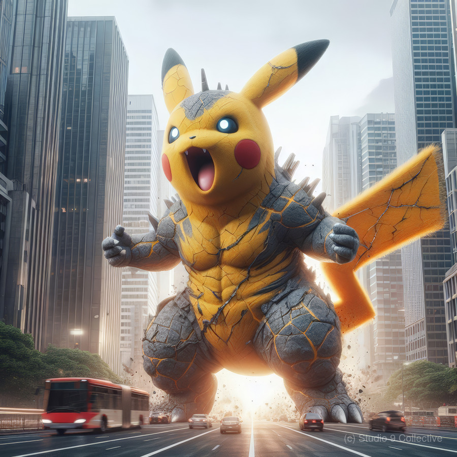 Pikachu Kaiju  Print