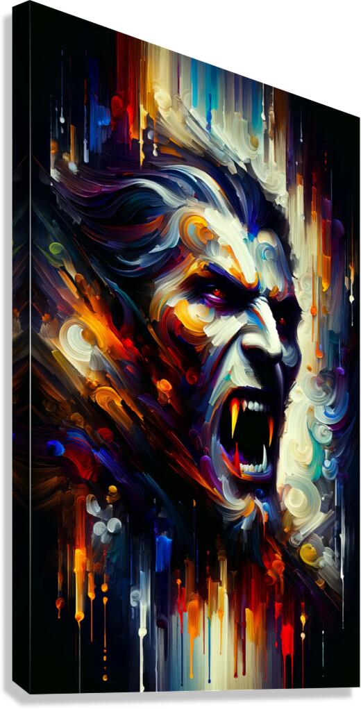 Abstract Vampire Canvas Print