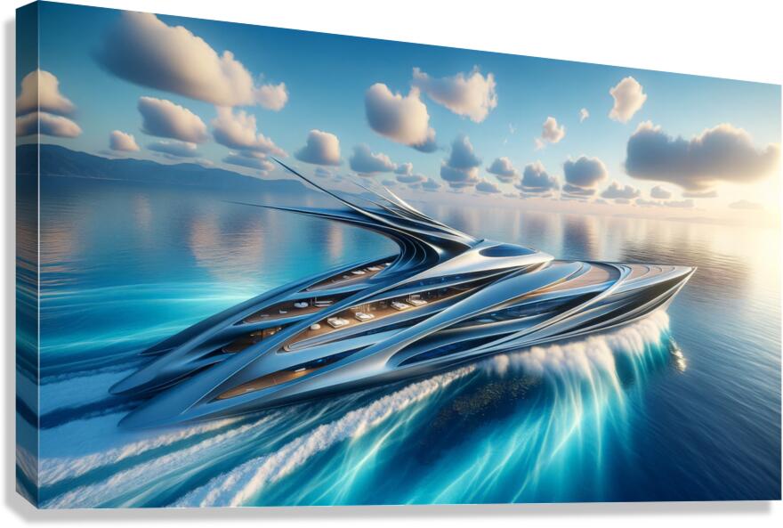 Futuristic Yacht Canvas Print