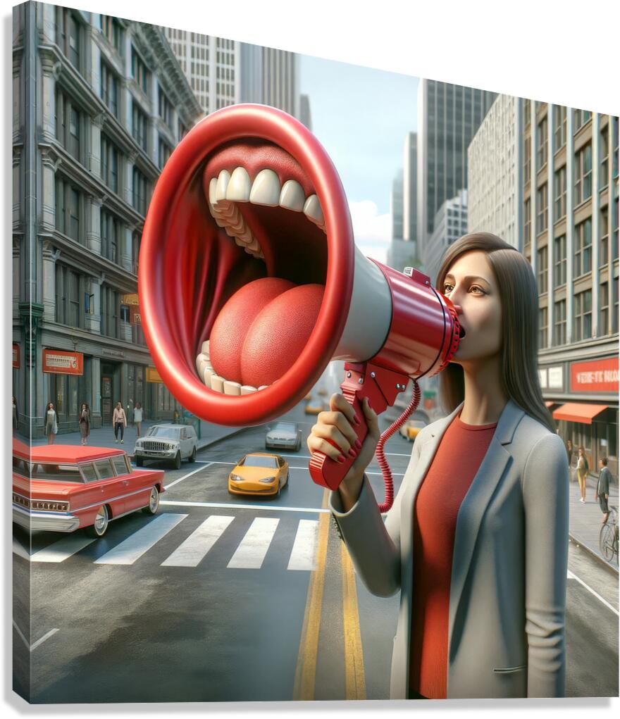 Say It Louder Canvas Print