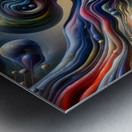 Aliens and New Moons Metal print