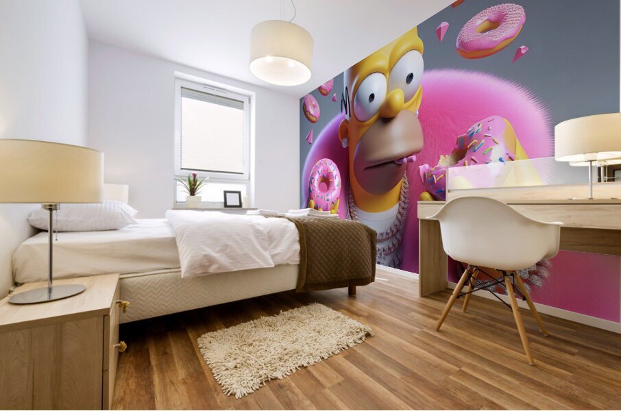 Homer Bling Mural print