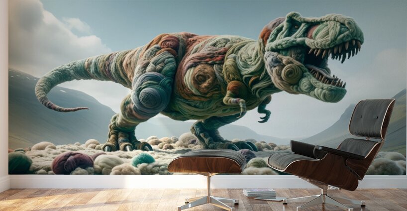 Threadosaurus Rex Wall Murals