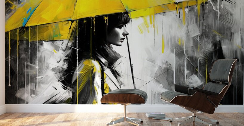 Bright Rainy Nights Wall Murals