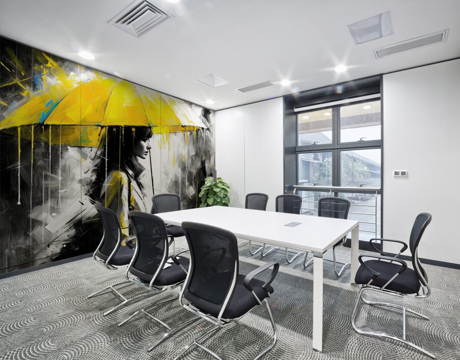 Bright Rainy Nights Wall Printing