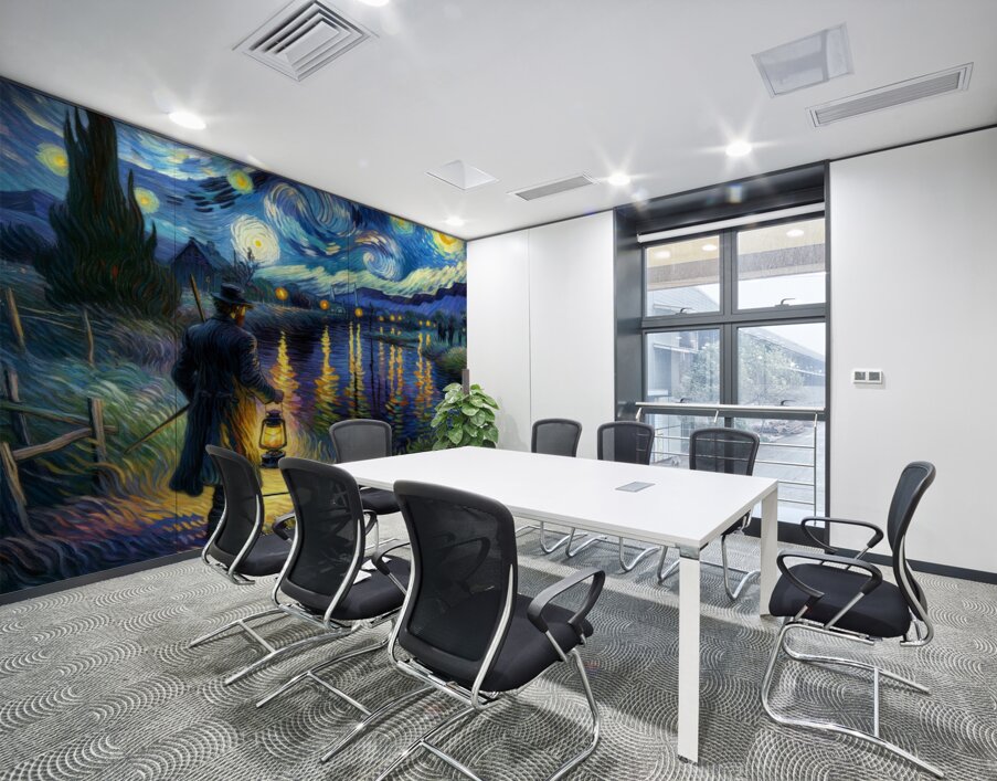 Stars by the River Wall Printing