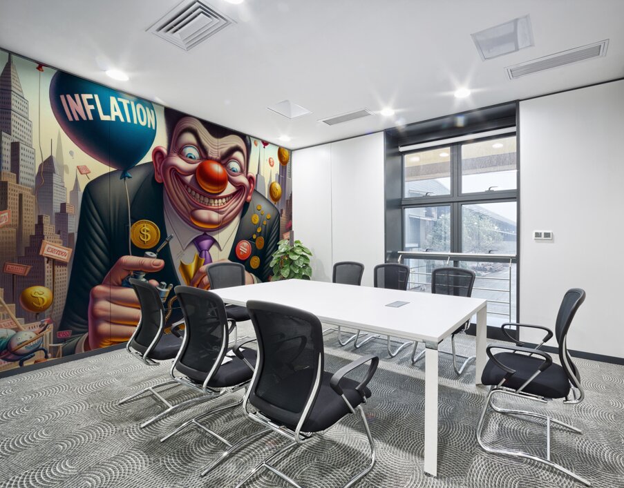 Face of Inflation Wall Printing