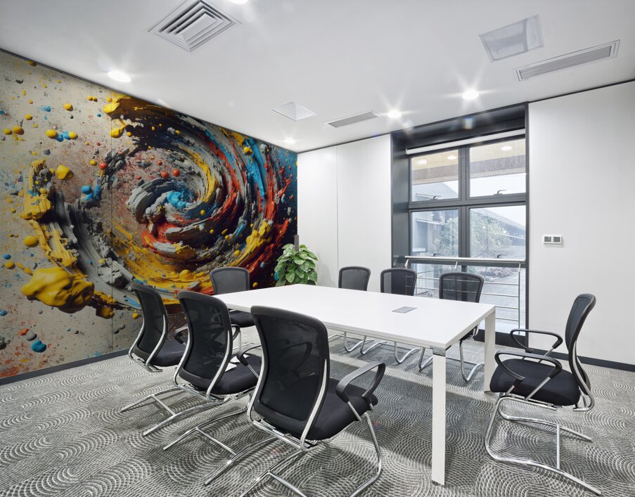 3D Paint Abstract Wall Printing