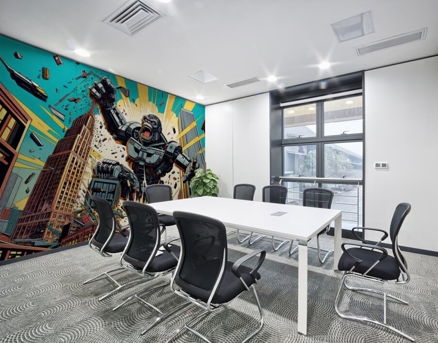 Classic Comic Ape Wall Printing