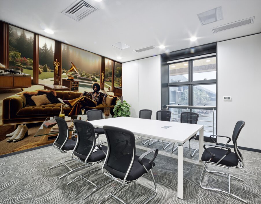 70s Black Success Wall Printing