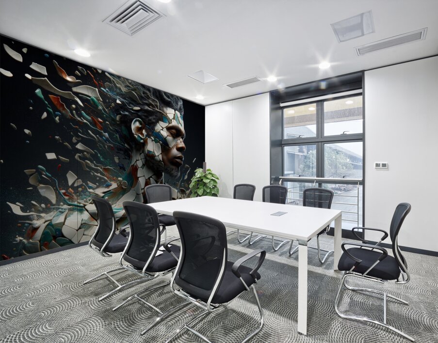 Porcelain Man Wall Printing