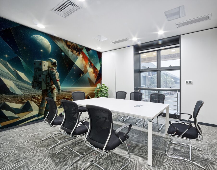 Astronaut in Multiverse Wall Printing