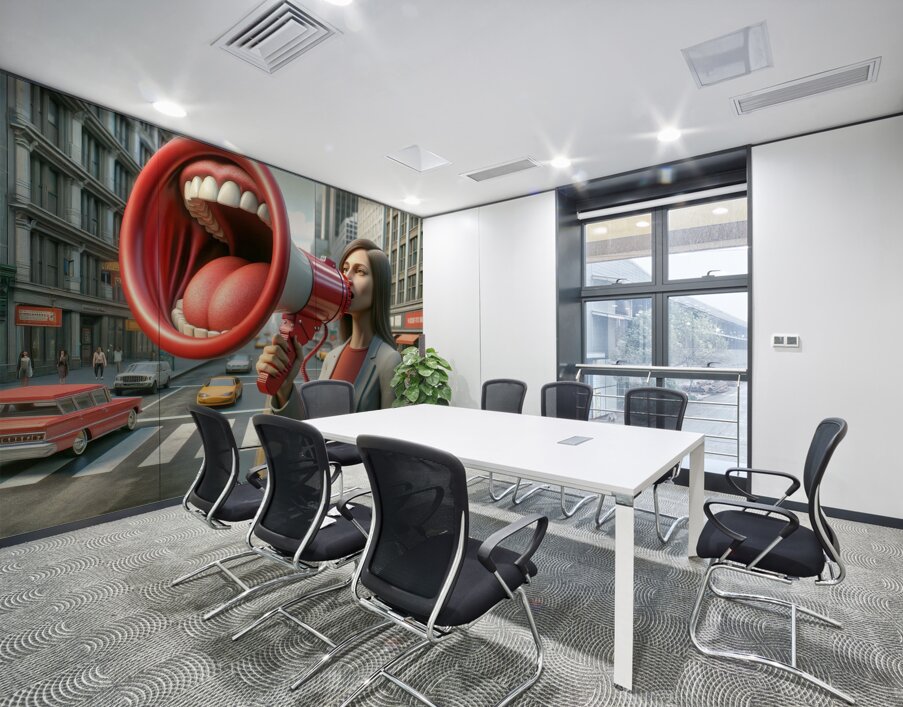 Say It Louder Wall Printing