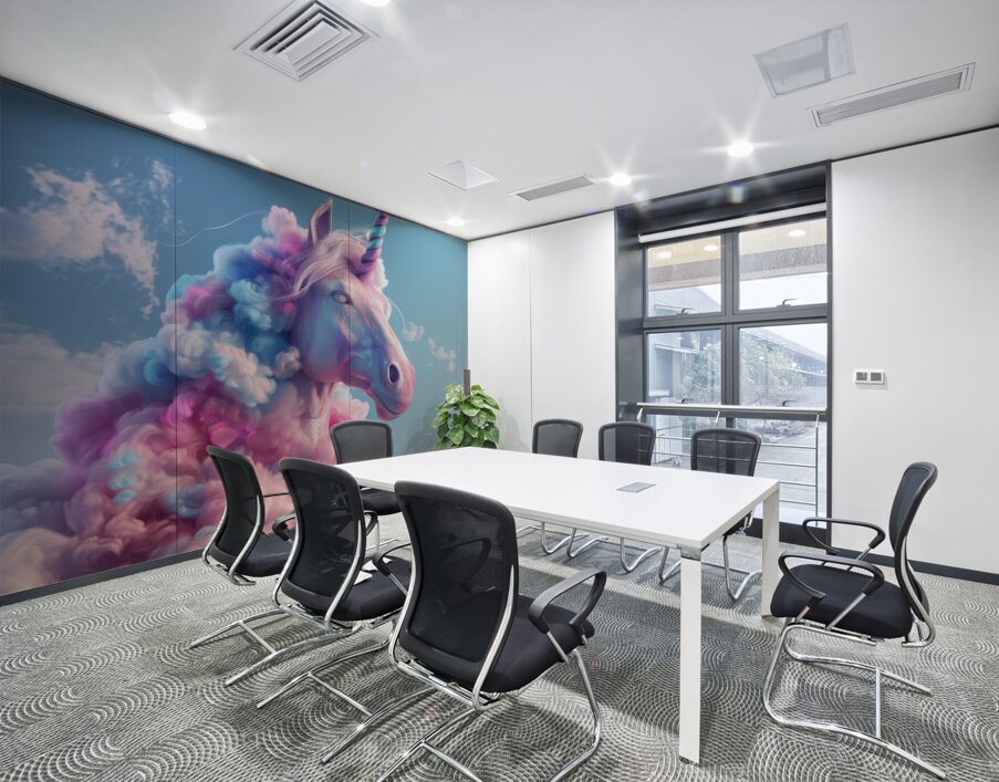 Cotton Candy Unicorn Wall Printing