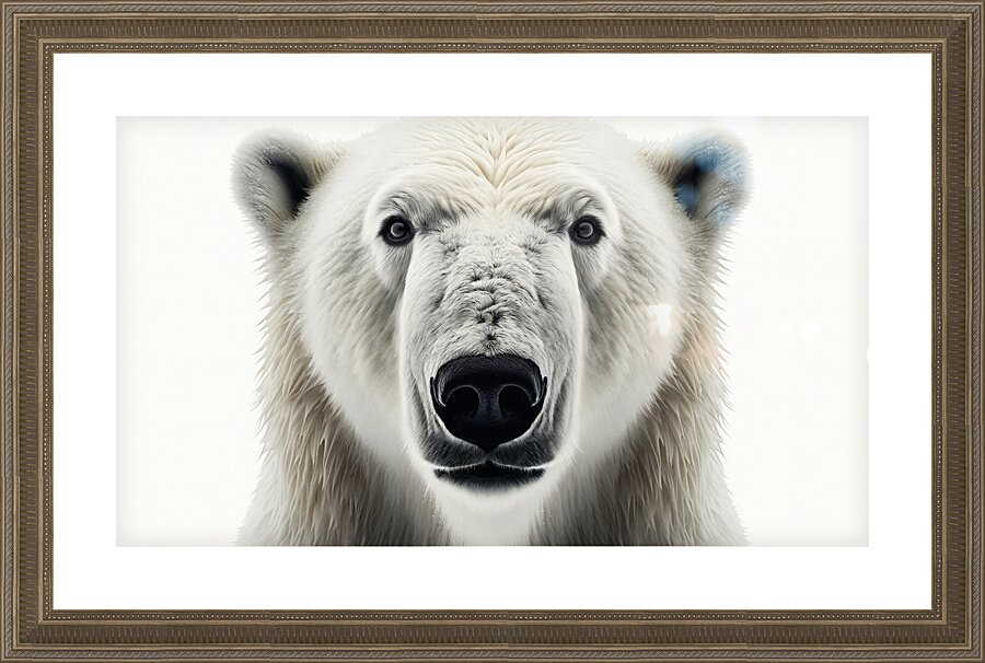 Polar Bear Up Close Picture Frame print