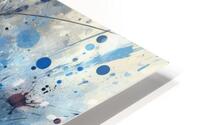 Blue Abstract Splatter HD Metal print