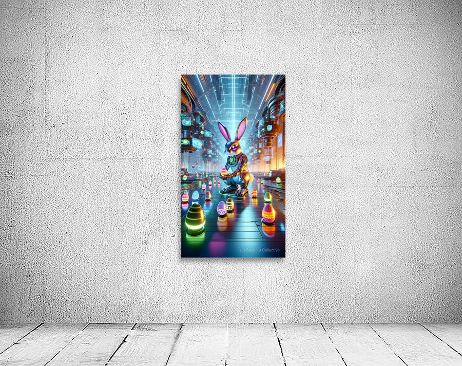 Robotic Easter Bunny Wall Preview