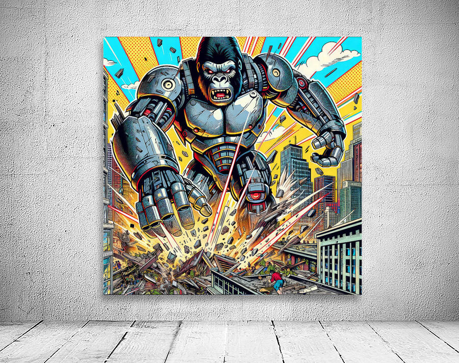 Classic Comic Ape 2 Wall Preview