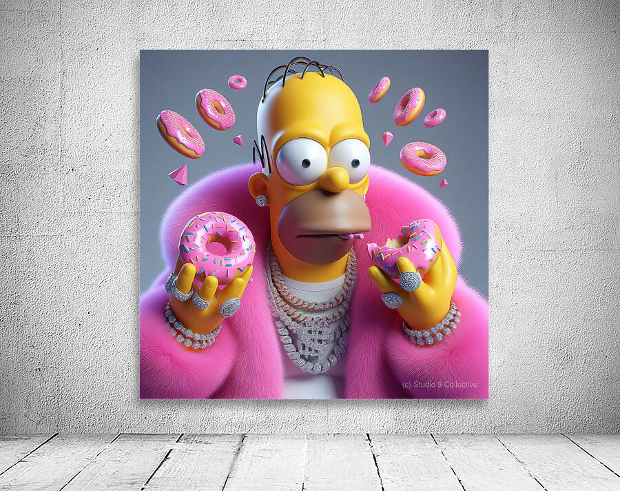 Homer Bling Wall Preview