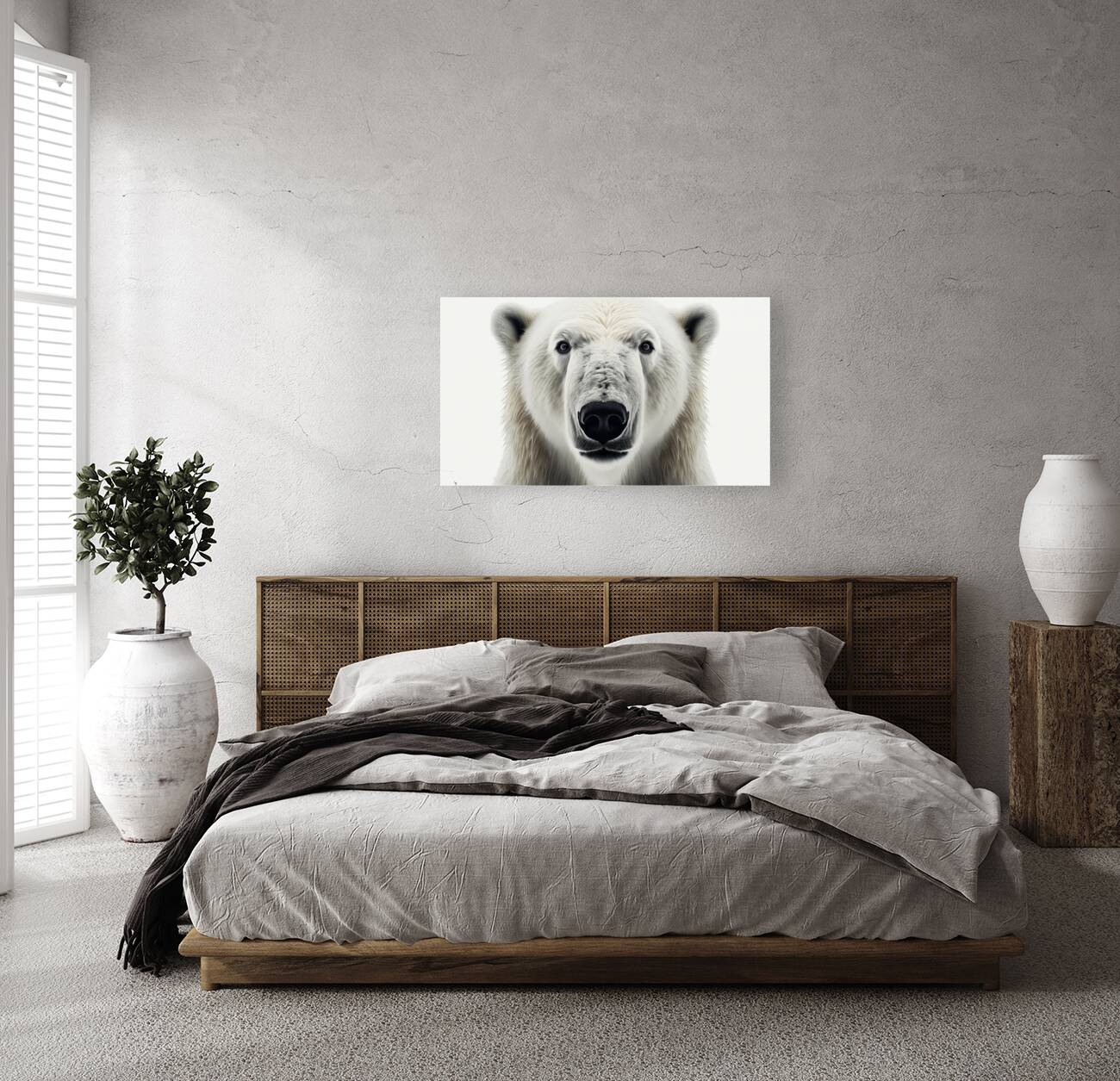 Polar Bear Up Close Reproduction