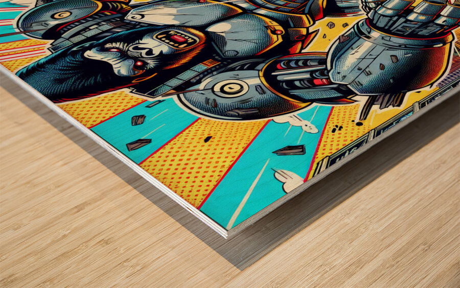 Classic Comic Ape 2 Wood print